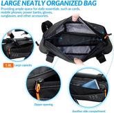 WOTOW Bike Frame Bag - Waterproof Bike Triangle Bag with Side Pocket - Reflective Bicycle Under Tube Storage Pouch for Road Mountain Bike Cycling Travel